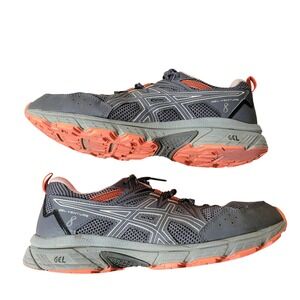 ASICS 9.5 Gel-Venture 8 Running Shoes‎ Womens Grey Peach 1012A708 Trail Hiking